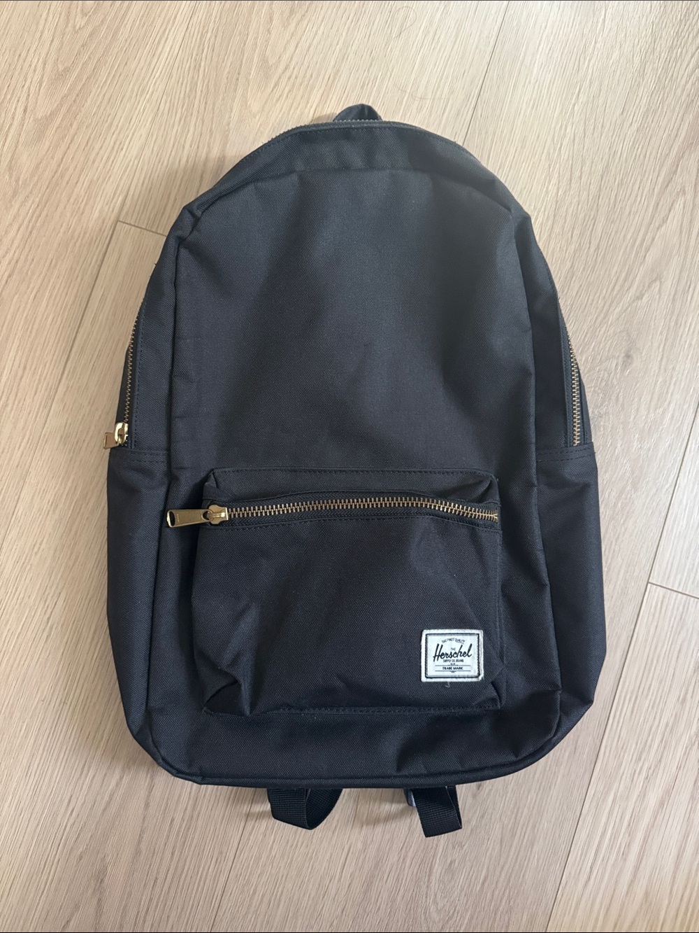 Herschel Supply Company Black Backpack with Gold Zippers
